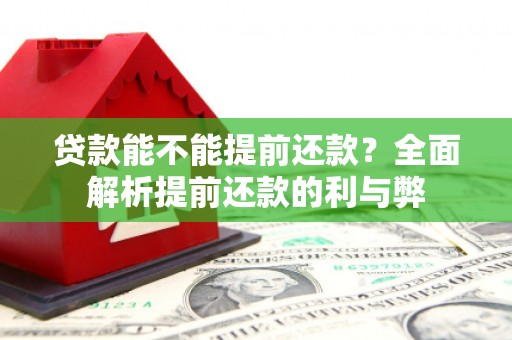 武胜贷款能不能提前还款？全面解析提前还款的利与弊