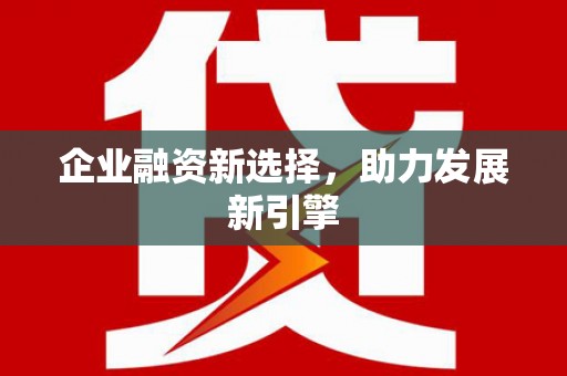 武胜企业融资新选择，助力发展新引擎