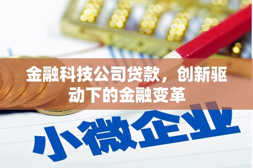 武胜金融科技公司贷款，创新驱动下的金融变革