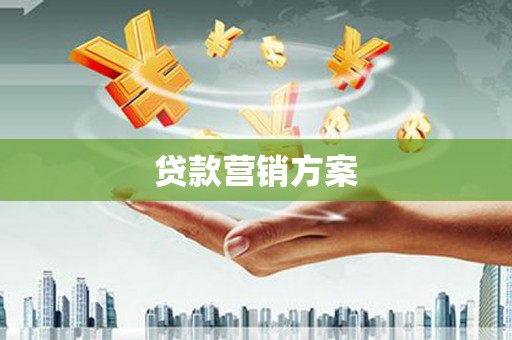武胜贷款营销方案