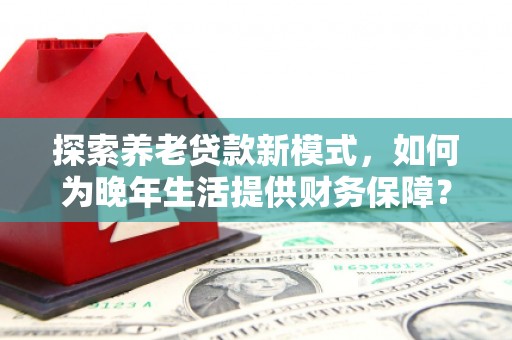 武胜探索养老贷款新模式，如何为晚年生活提供财务保障？
