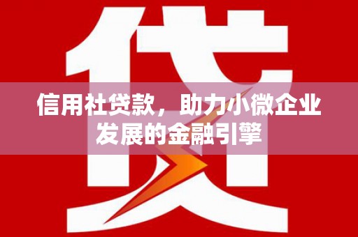 武胜信用社贷款，助力小微企业发展的金融引擎