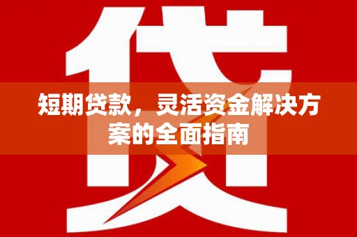 武胜短期贷款，灵活资金解决方案的全面指南