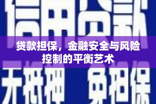 武胜贷款担保，金融安全与风险控制的平衡艺术