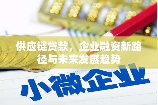 武胜供应链贷款，企业融资新路径与未来发展趋势