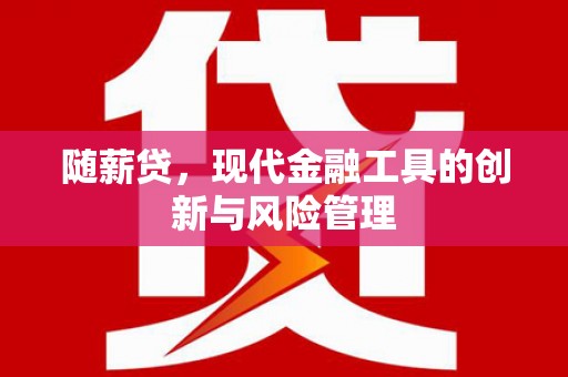 武胜随薪贷，现代金融工具的创新与风险管理
