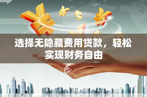 武胜选择无隐藏费用贷款，轻松实现财务自由