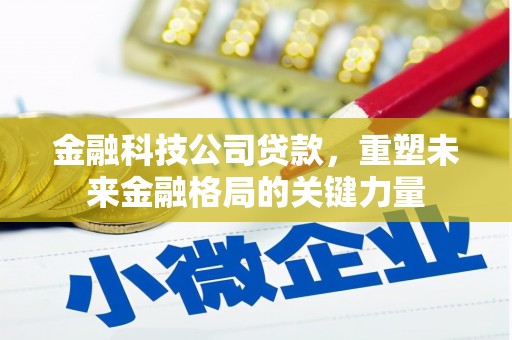 武胜金融科技公司贷款，重塑未来金融格局的关键力量