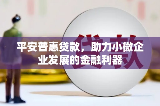 武胜平安普惠贷款，助力小微企业发展的金融利器