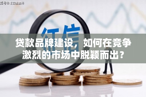 武胜贷款品牌建设，如何在竞争激烈的市场中脱颖而出？