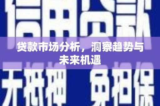 武胜贷款市场分析，洞察趋势与未来机遇