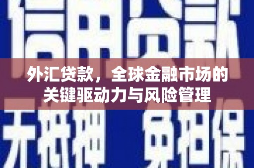 武胜外汇贷款，全球金融市场的关键驱动力与风险管理