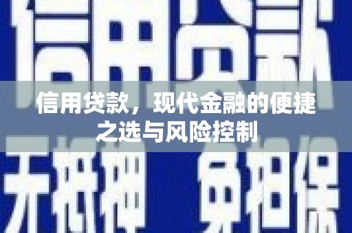武胜信用贷款，现代金融的便捷之选与风险控制