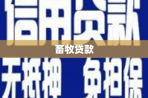 武胜畜牧贷款