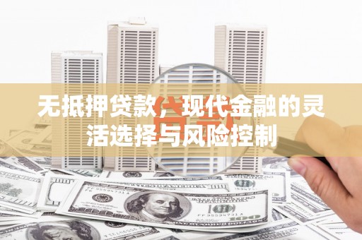 武胜无抵押贷款，现代金融的灵活选择与风险控制