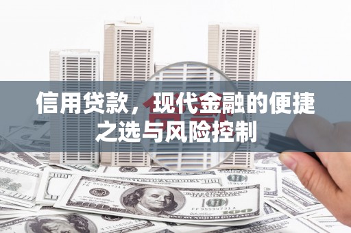 武胜信用贷款，现代金融的便捷之选与风险控制