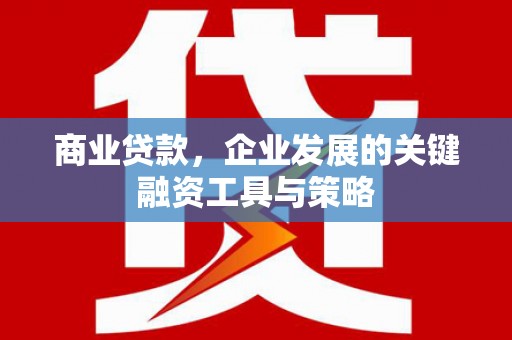 武胜商业贷款，企业发展的关键融资工具与策略