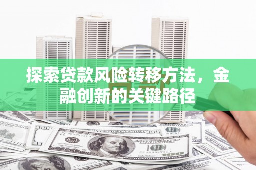 武胜探索贷款风险转移方法，金融创新的关键路径