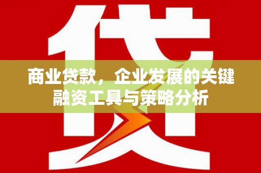 武胜商业贷款，企业发展的关键融资工具与策略分析