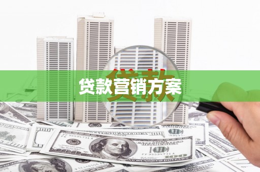武胜贷款营销方案