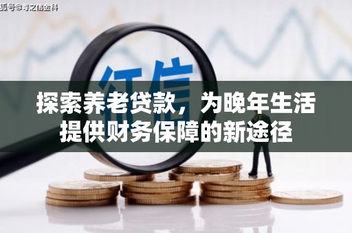 武胜探索养老贷款，为晚年生活提供财务保障的新途径