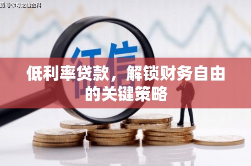 武胜低利率贷款，解锁财务自由的关键策略