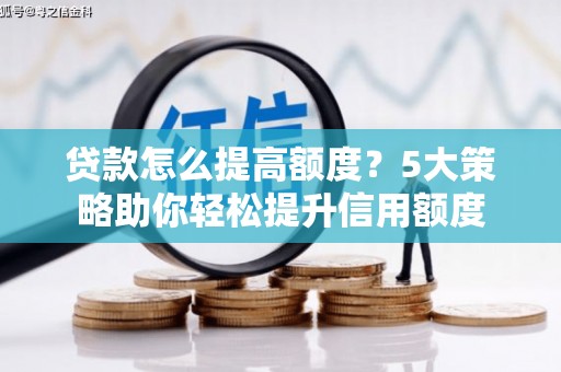 武胜贷款怎么提高额度？5大策略助你轻松提升信用额度