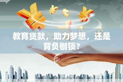 武胜教育贷款，助力梦想，还是背负枷锁？