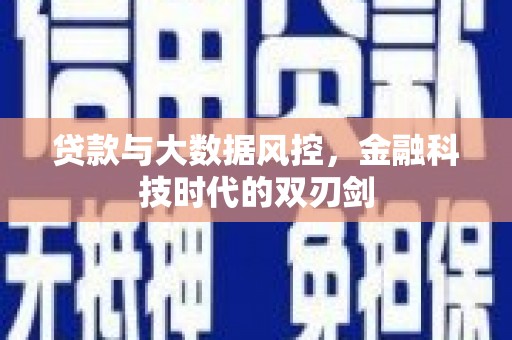 武胜贷款与大数据风控，金融科技时代的双刃剑