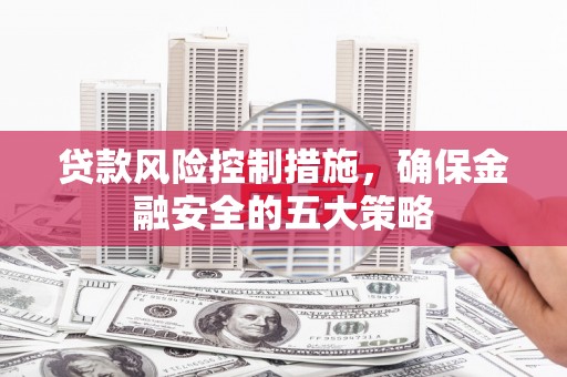 武胜贷款风险控制措施，确保金融安全的五大策略