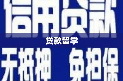 武胜贷款留学