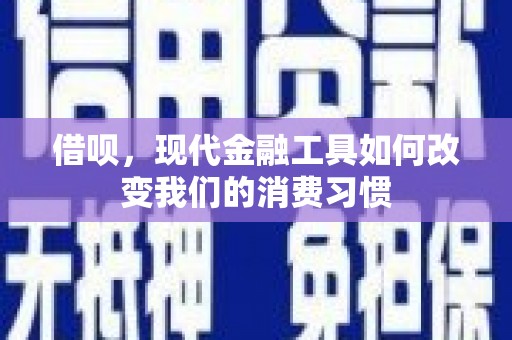武胜借呗，现代金融工具如何改变我们的消费习惯