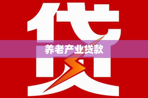 武胜养老产业贷款