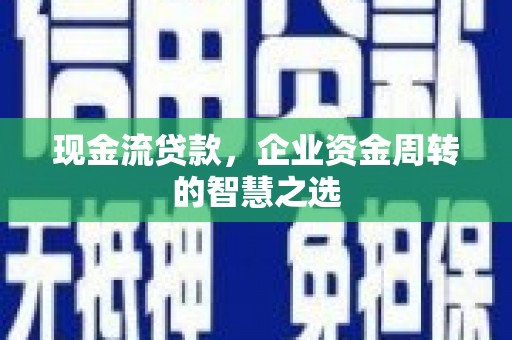 武胜现金流贷款，企业资金周转的智慧之选